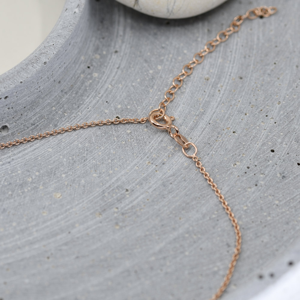 Anker-Kette vergoldet rot 40+5 – Bild 2