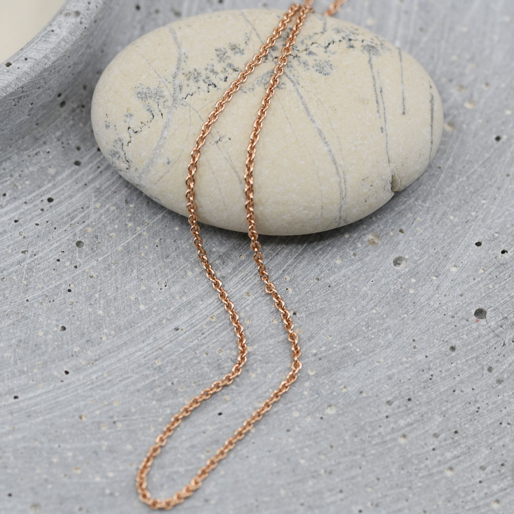 Anker-Kette vergoldet rot 50+5