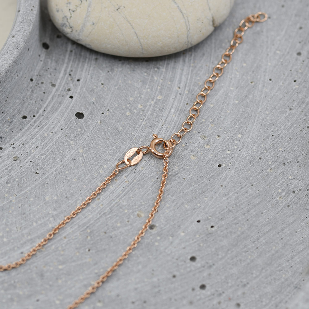 Anker-Kette vergoldet rot 50+5 – Bild 2