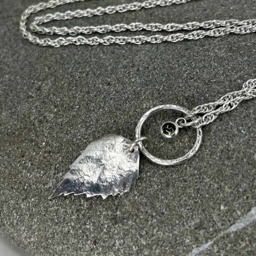 Birken Blatt Schmuck