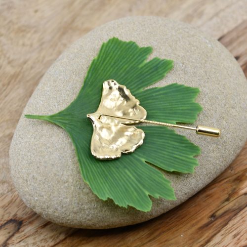 Ginkgo Anstecknadel Brosche