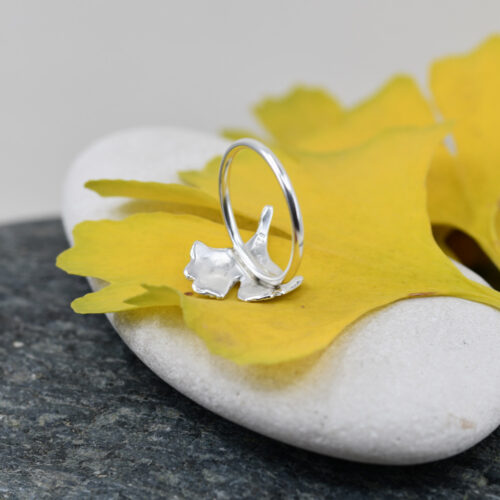 Schmuck aus der Natur Ginkgo Blatt