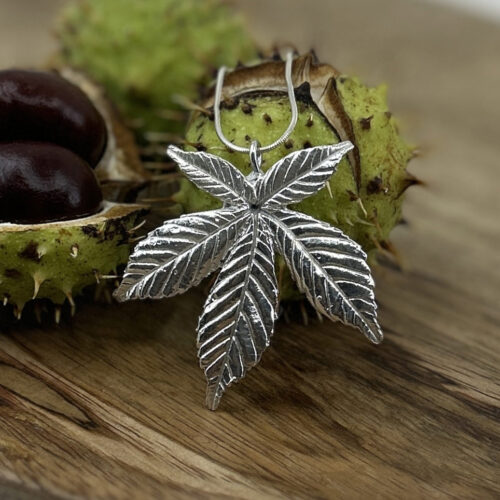 Kastanien Blatt Anhänger