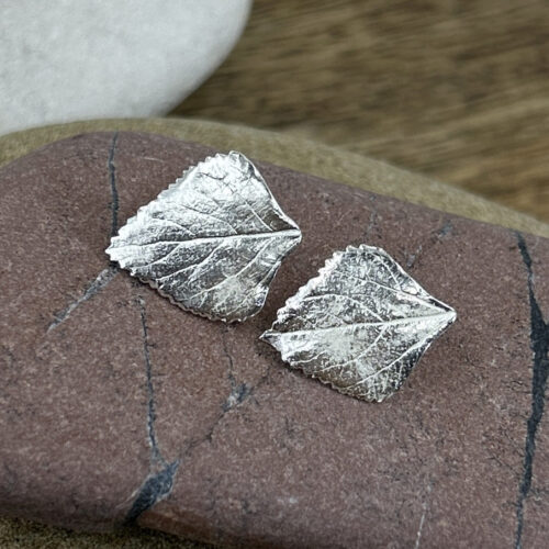 Schwarzpappel Blatt Ohrstecker