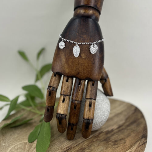 Bettelarmband Silber Natur