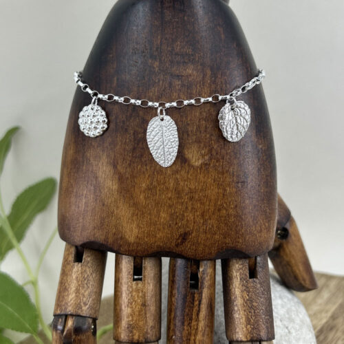 Bettelarmband Silber Natur