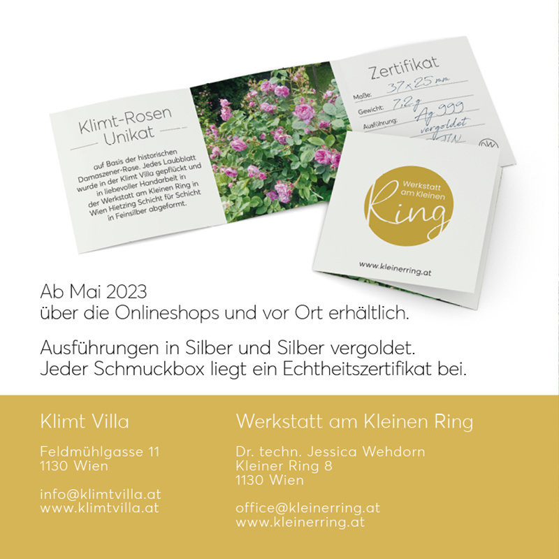 Klimt Villa Klimt Rose Werkstatt am kleinen Ring