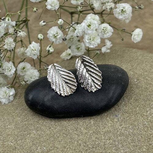 Erlen-Blatt Ohrschmuck
