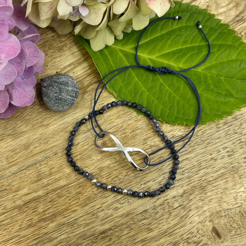 Infinity Saphir Armband